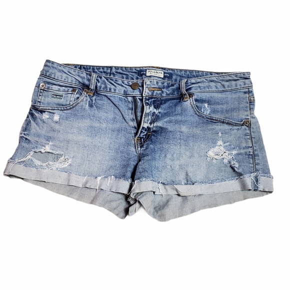 Pull Bear Jean Shorts - Picture 2 of 4